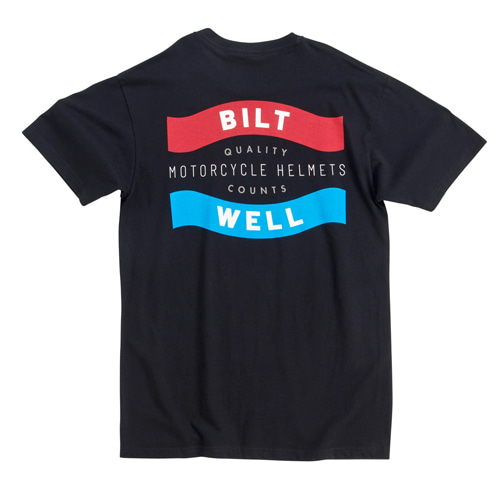 빌트웰 티셔츠 뱃지 블랙BILTWELL T-SHIRT BADGE BLACK